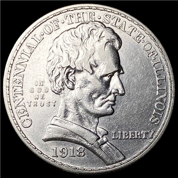 1918 Silver Illinois Half Dollar UNCIRCULATED