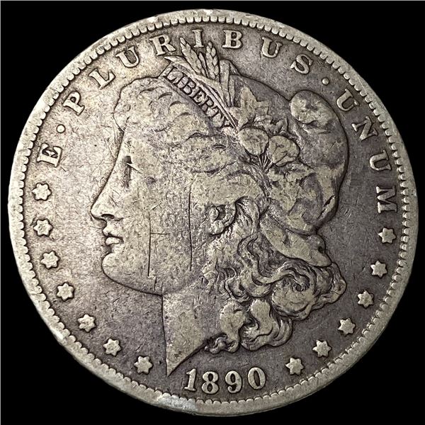 1890 Morgan Silver Dollar ABOUT UNCIRCULATED