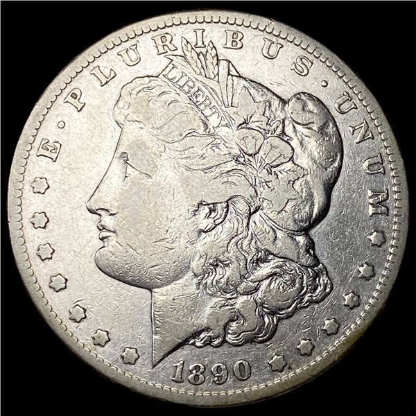 1890-CC Silver Morgan Dollar ABOUT  UNCIRCULATED