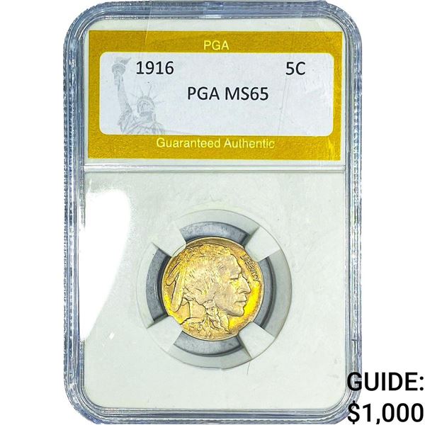 1916 Buffalo Nickel PGA MS65