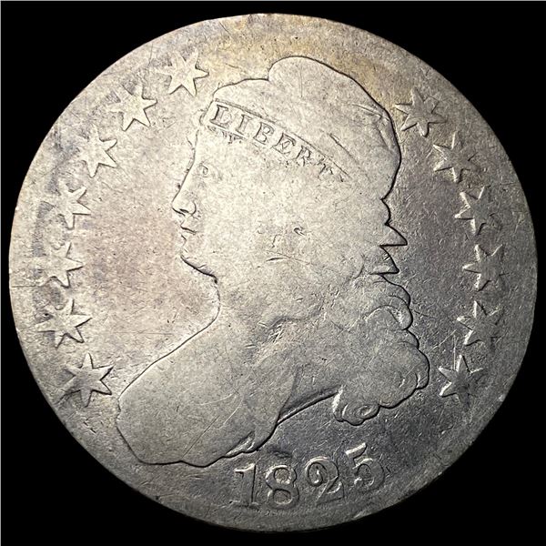 1825 Capped Bust Half Dollar NICELY  CIRCULATED