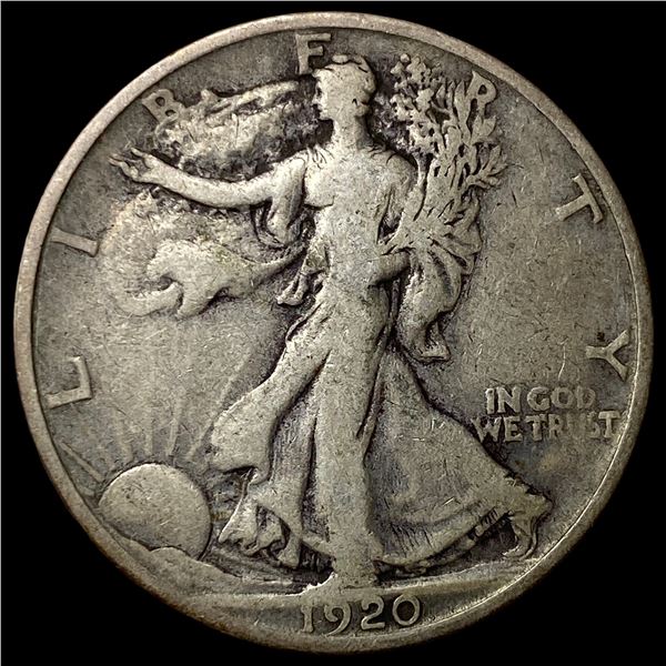 1920-S Silver Walking Liberty Half Dollar  NICELY CIRCULATED