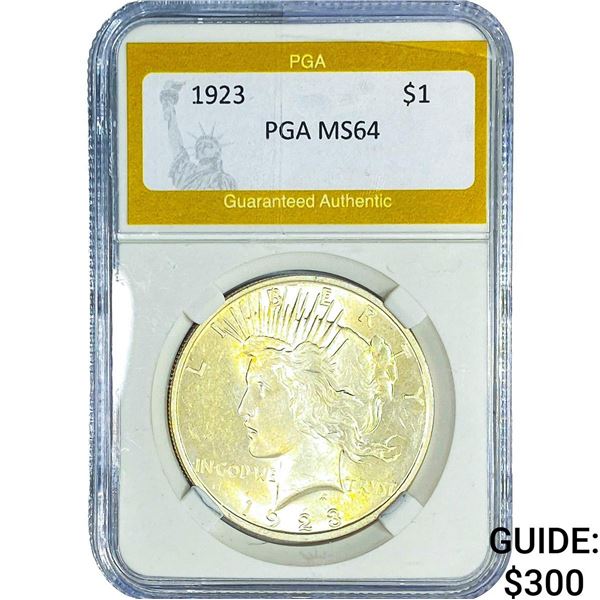 1923 Silver Peace Dollar PGA MS64