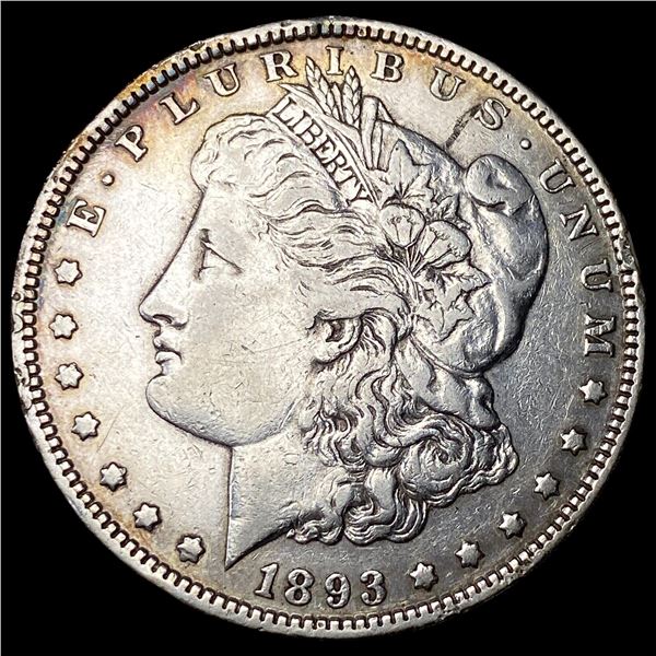 1893 Silver Morgan Dollar ABOUT UNCIRCULATED