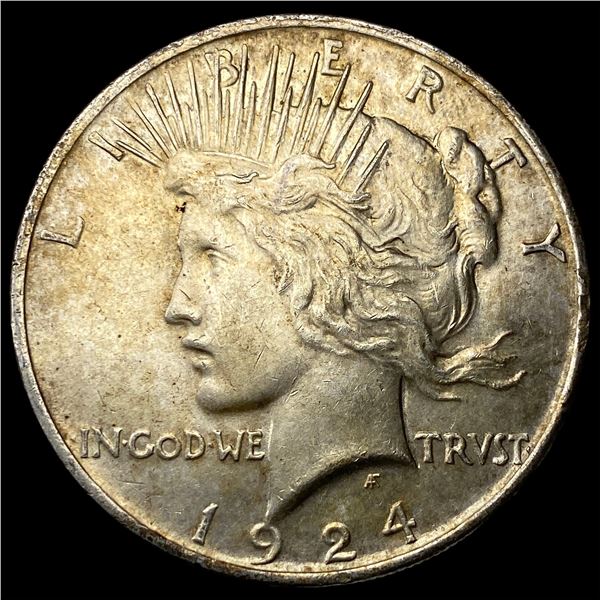 1924 Silver Peace Dollar NICELY CIRCULATED