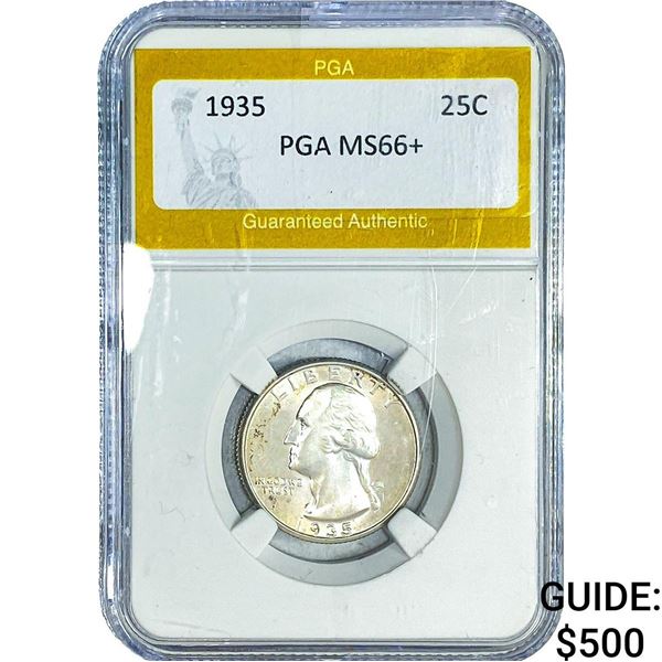 1935 Washington Silver Quarter PGA MS66+