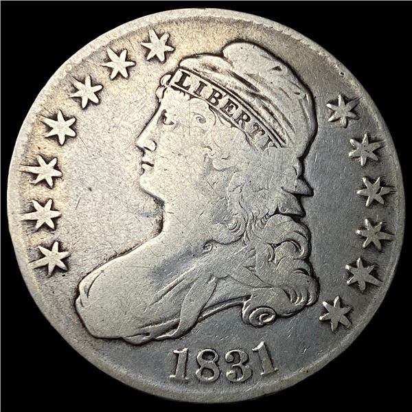 1831 Capped Bust Half Dollar LIGHTLY  CIRCULATED