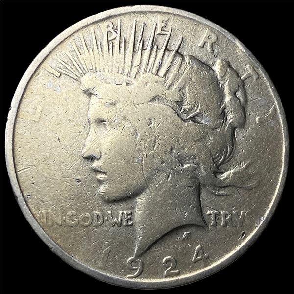 1924 Peace Silver Dollar ABOUT UNCIRCULATED