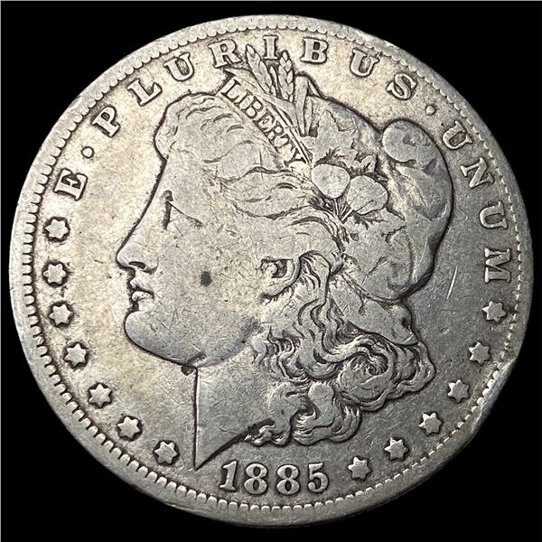 1885-O Silver Morgan Dollar ABOUT  UNCIRCULATED