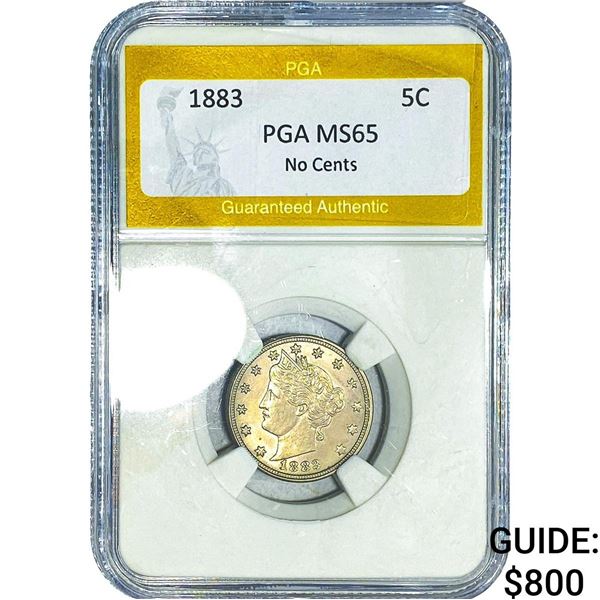 1883 Liberty Victory Nickel PGA MS65 No Cents