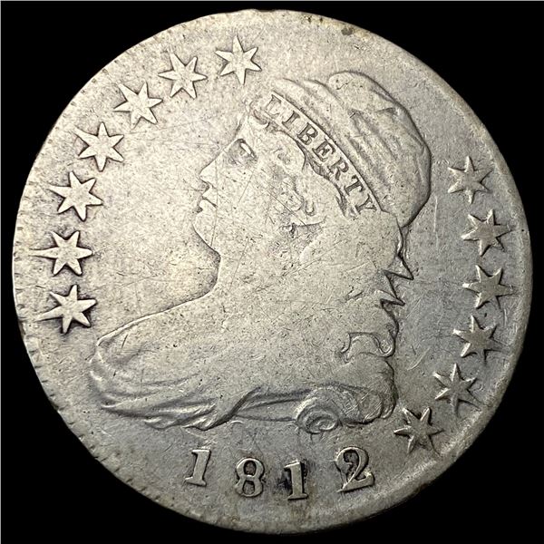 1812 Capped Bust Half Dollar NICELY  CIRCULATED