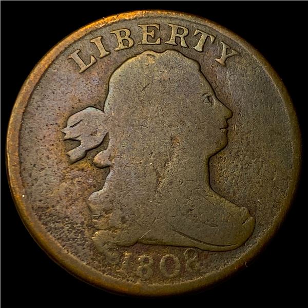 1808 Draped Bust Half Cent NICELY CIRCULATED