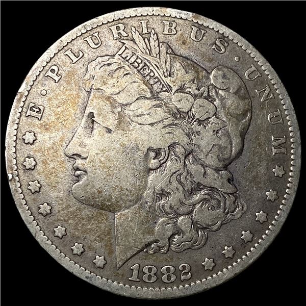 1882-O Silver Morgan Dollar ABOUT  UNCIRCULATED