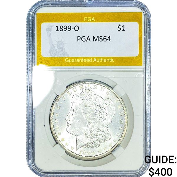 1899-O Morgan Silver Dollar PGA MS64