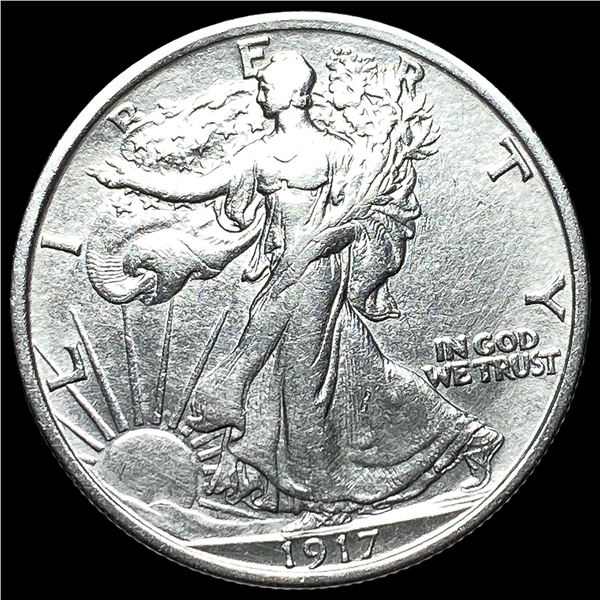 1917 Walking Liberty Half Dollar CHOICE AU