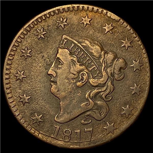 1817 Coronet Head Large Cent NEARLY  UNCIRCULATED