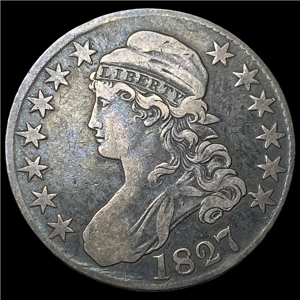 1827 Capped Bust Half Dollar LIGHTLY  CIRCULATED