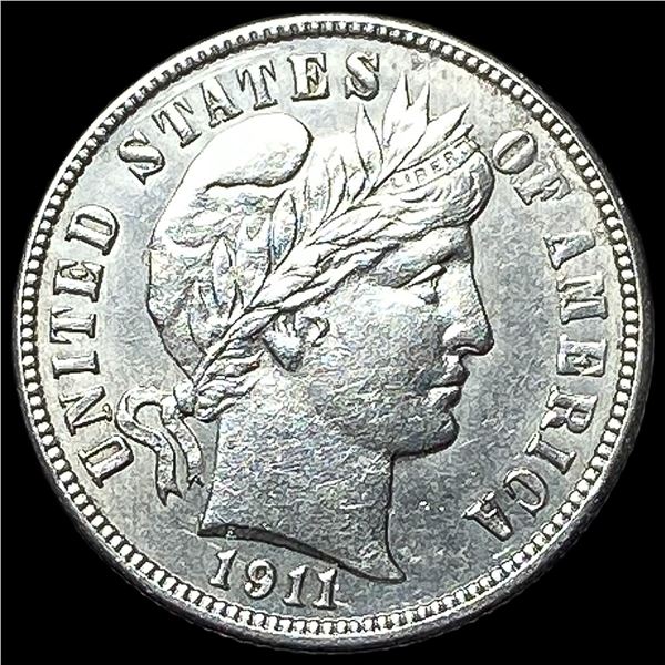 1911-S Silver Barber Dime UNCIRCULATED