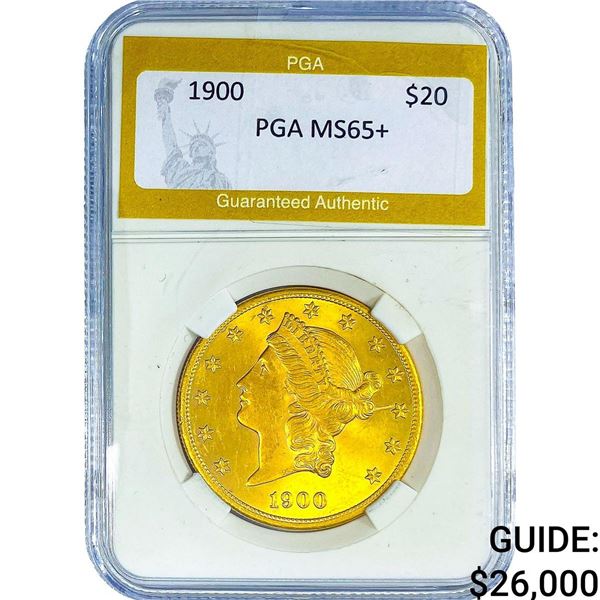 1900 $20 Gold Double Eagle PGA MS65+