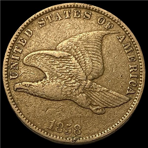 1858 Flying Eagle Cent NEARLY UNCIRCULATED