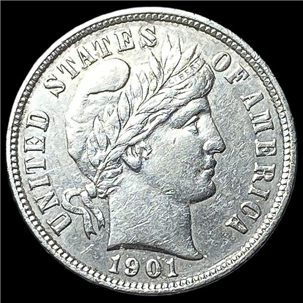 1901 Silver Barber Dime UNCIRCULATED