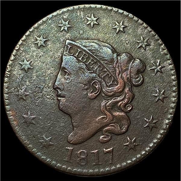 1817 Coronet Head Large Cent NEARLY  UNCIRCULATED