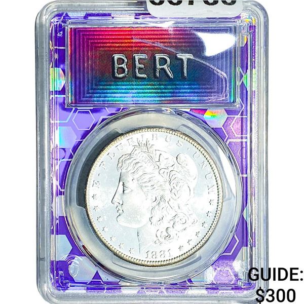 1881-S Morgan Silver Dollar PCGS MS64 Bert