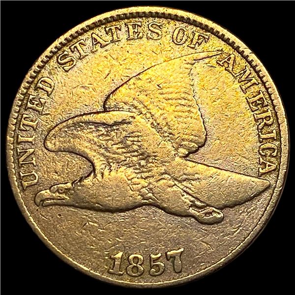 1857 Flying Eagle Cent NEARLY UNCIRCULATED