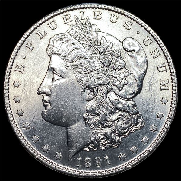 1891-S Silver Morgan Dollar CHOICE BU