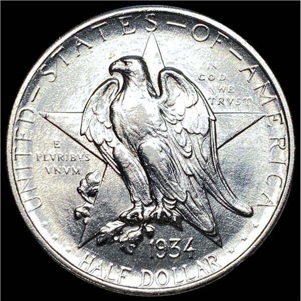 1934 Silver Texas Half Dollar GEM BU