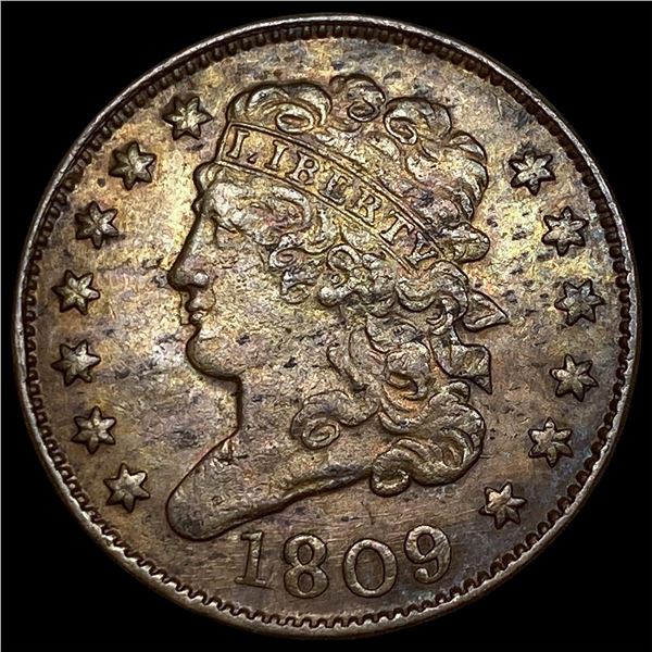 1809 Classic Head Half Cent CLOSELY  UNCIRCULATED