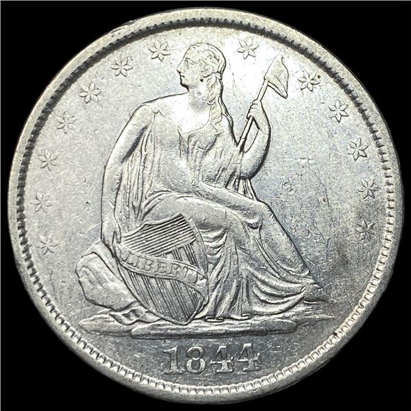 1844-O Silver Seated Liberty Half Dollar  CLOSELY UNCIRCULATED