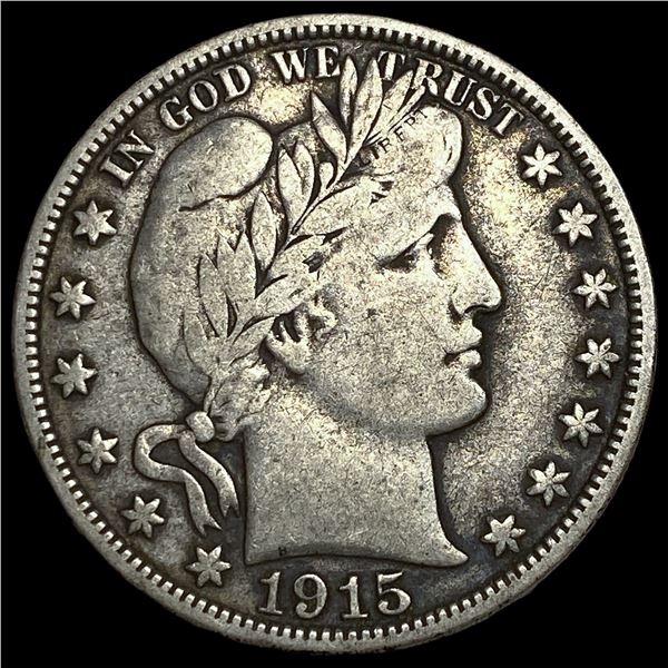 1915-D Silver Barber Half Dollar NEARLY  UNCIRCULATED