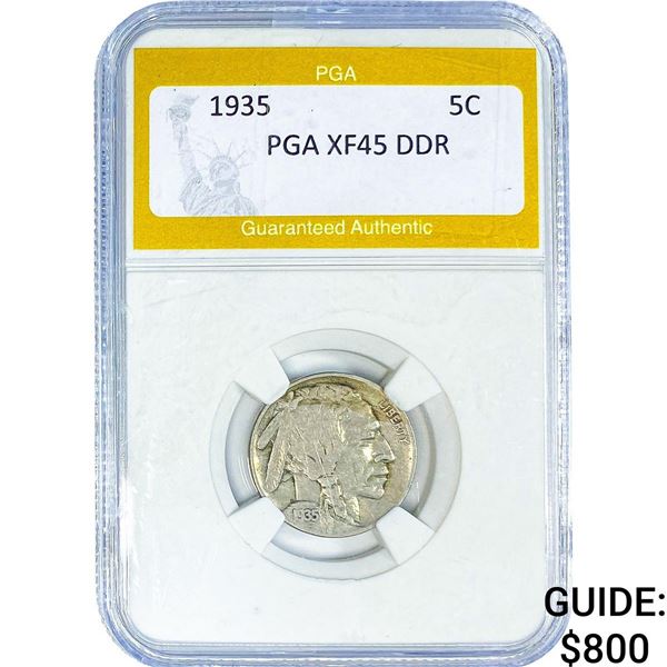 1935 Barber Nickel PGA XF45 DDR