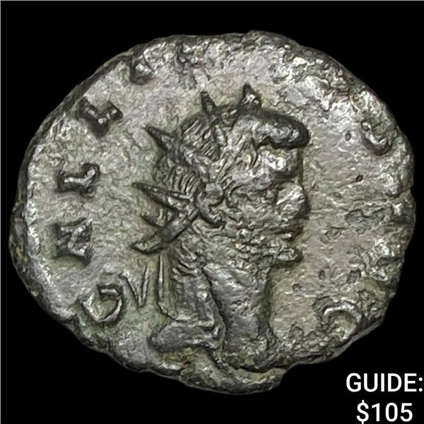 Roman Gallienus 253-268 AD BI Dbl Denarius  CHOICE AU