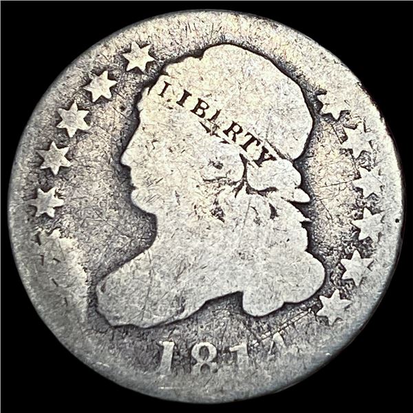 1814 Silver Capped Bust Dime NICELY  CIRCULATED