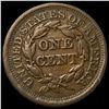 Image 2 : 1850 Braided Hair Large Cent CLOSELY  UNCIRCULATED