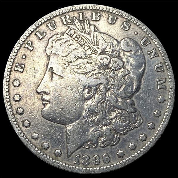 1896-O Silver Morgan Dollar ABOUT  UNCIRCULATED