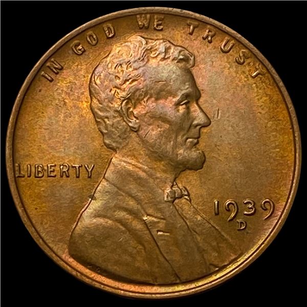 1939-D Lincoln Wheat Cent GEM BU