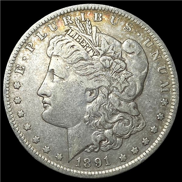 1891-O Silver Morgan Dollar ABOUT  UNCIRCULATED