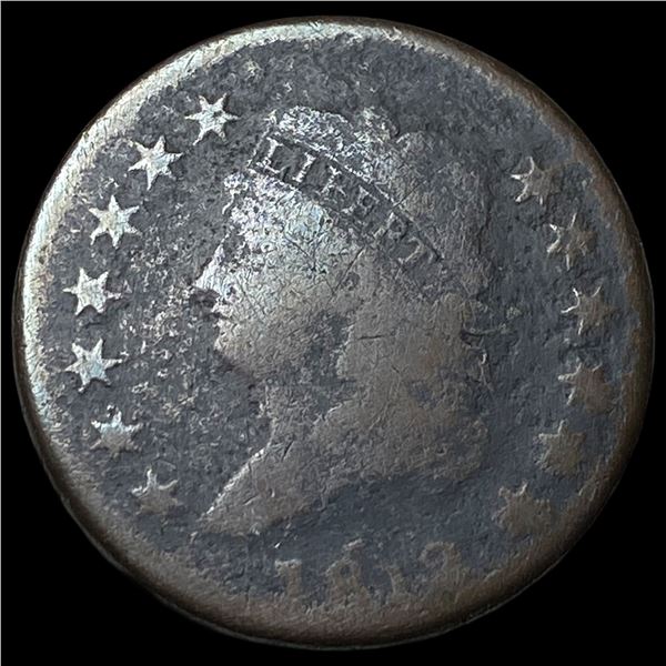 1812 Classic Head Large Cent NICELY  CIRCULATED