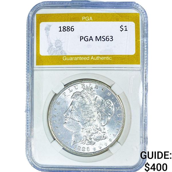1886 Morgan Silver Dollar PGA MS63