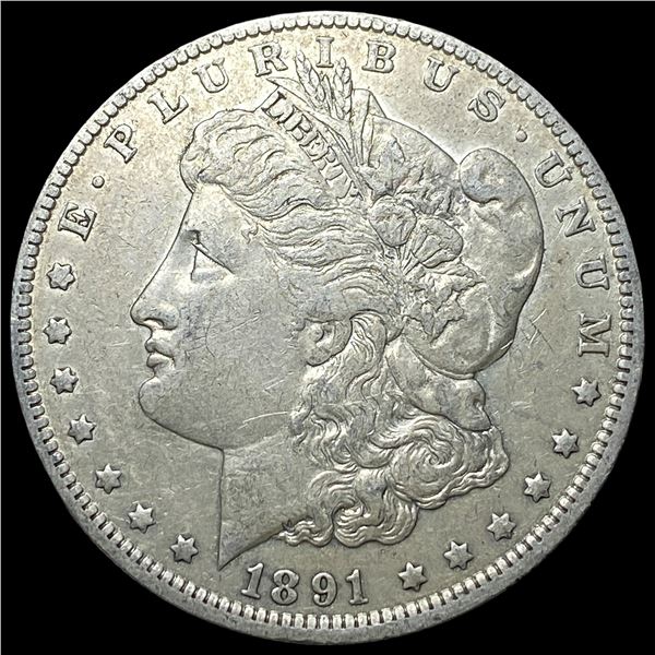 1891-O Silver Morgan Dollar ABOUT  UNCIRCULATED