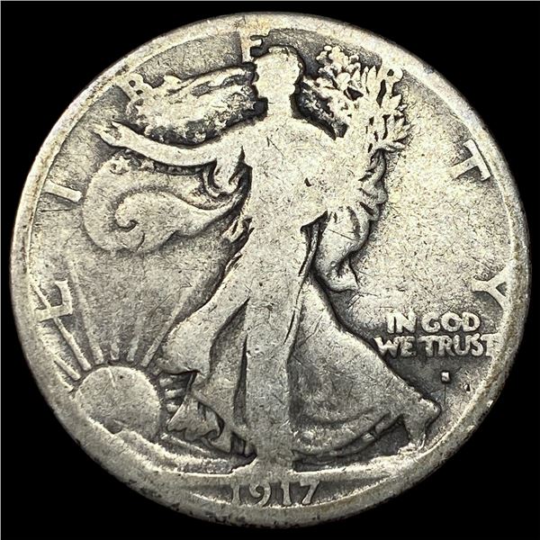 1917-S Walking Liberty Half Dollar NICELY  CIRCULATED