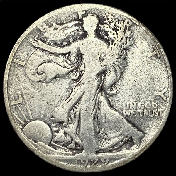1929-S Walking Liberty Half Dollar LIGHTLY  CIRCULATED