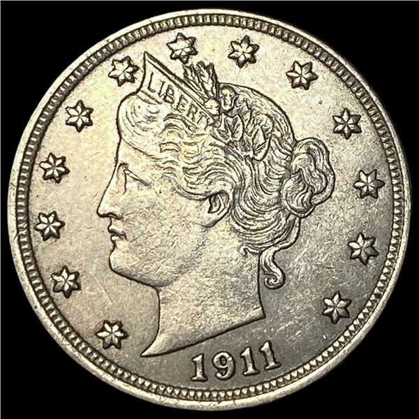 1911 Liberty Head Nickel CLOSELY UNCIRCULATED