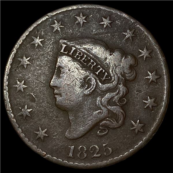 1825 Coronet Head Large Cent LIGHTLY  CIRCULATED