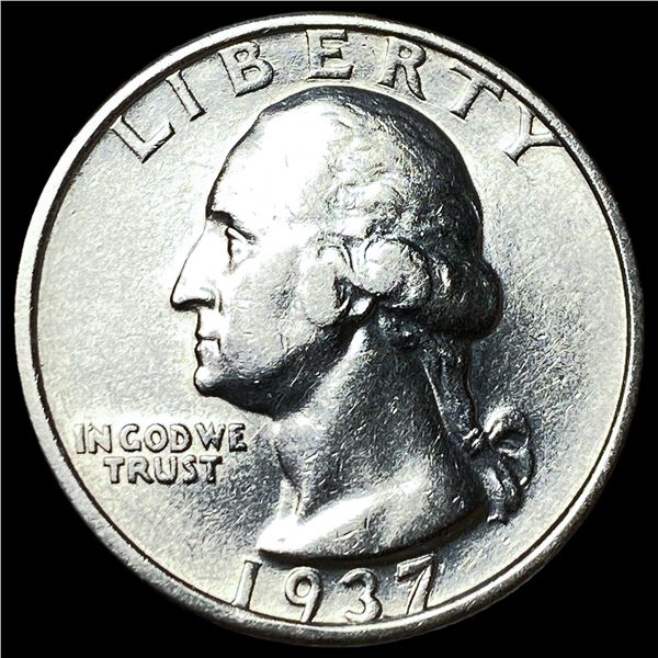 1937-S Silver Washington Quarter CHOICE AU