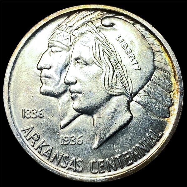 1936 Arkansas Silver Half Dollar GEM BU
