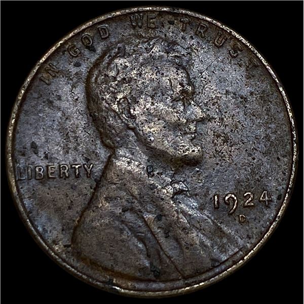 1924-D Lincoln Wheat Cent CLOSELY  UNCIRCULATED